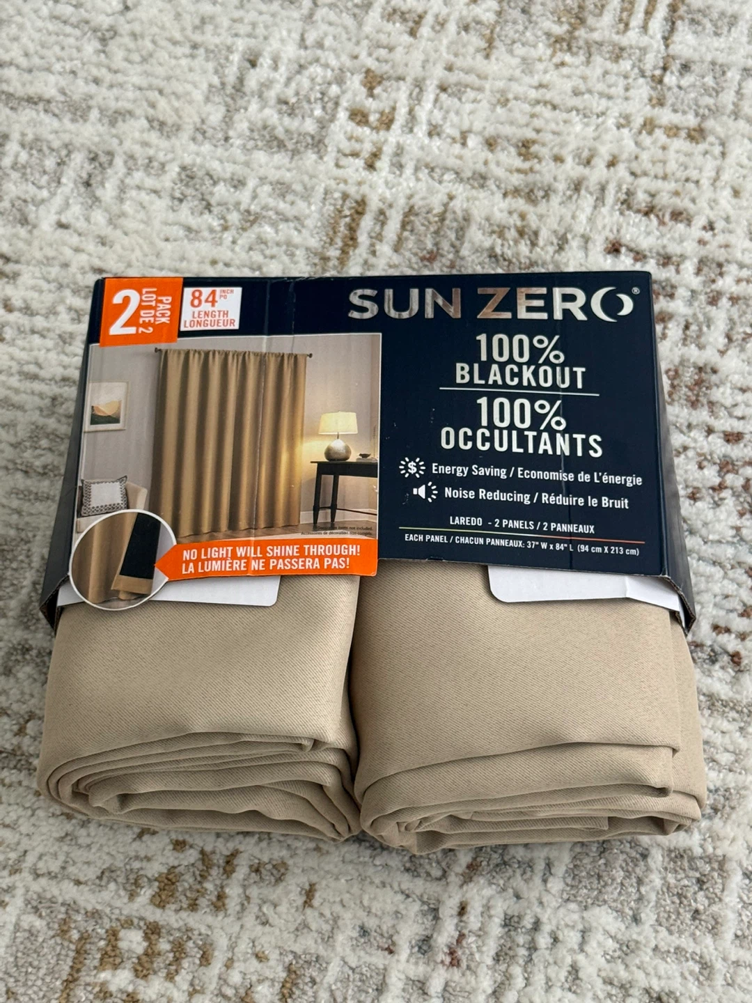 Sun Zero 2-Pack Blackout Curtains