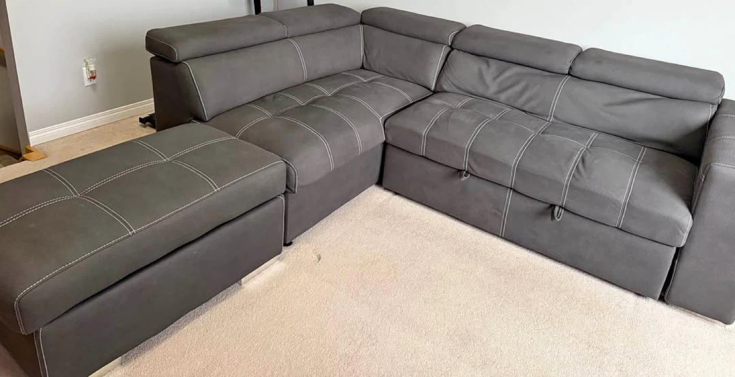 Sectional sofa with pullout bed - Moving Sale