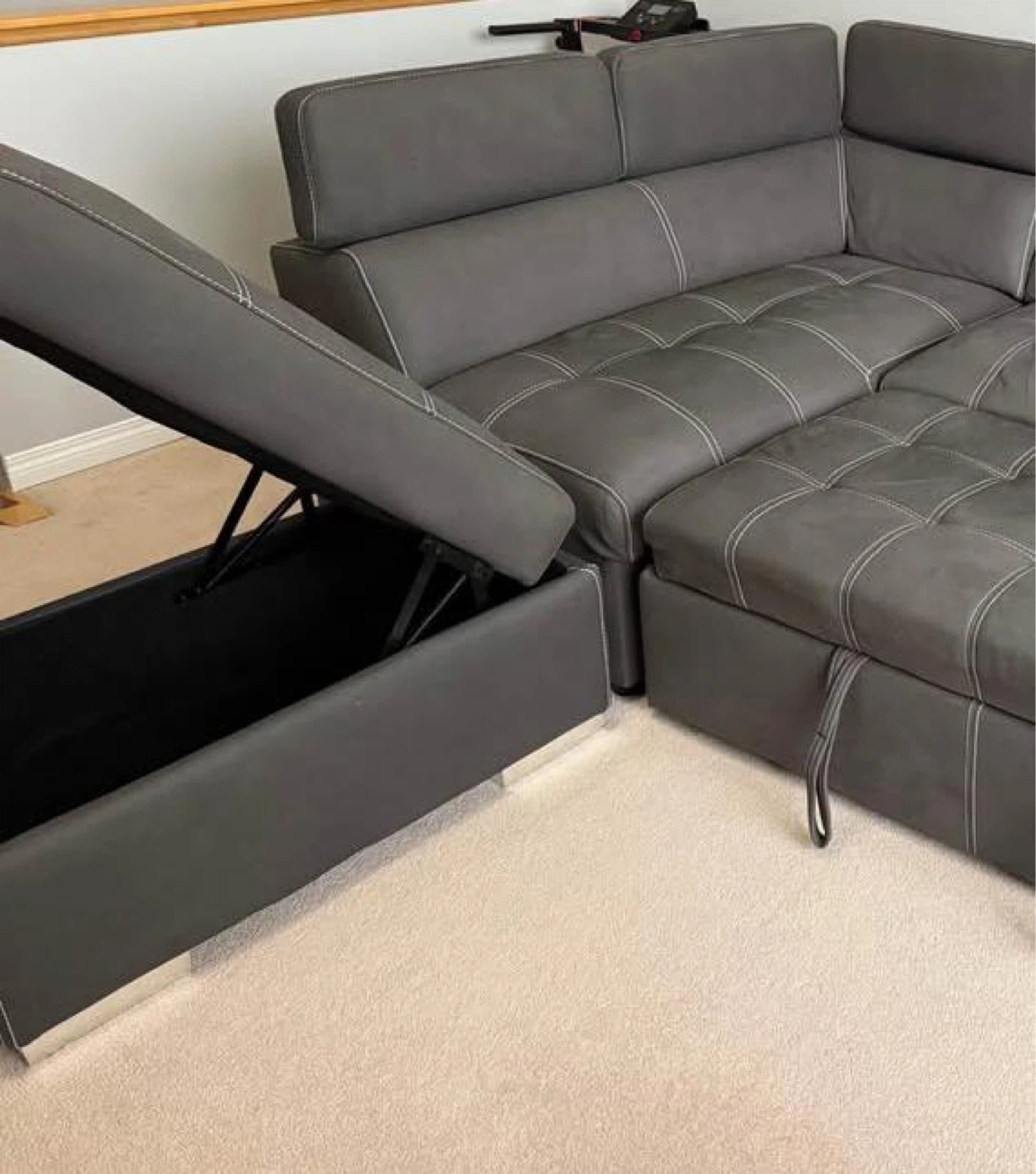 Sectional sofa with pullout bed - Moving Sale - photo 3