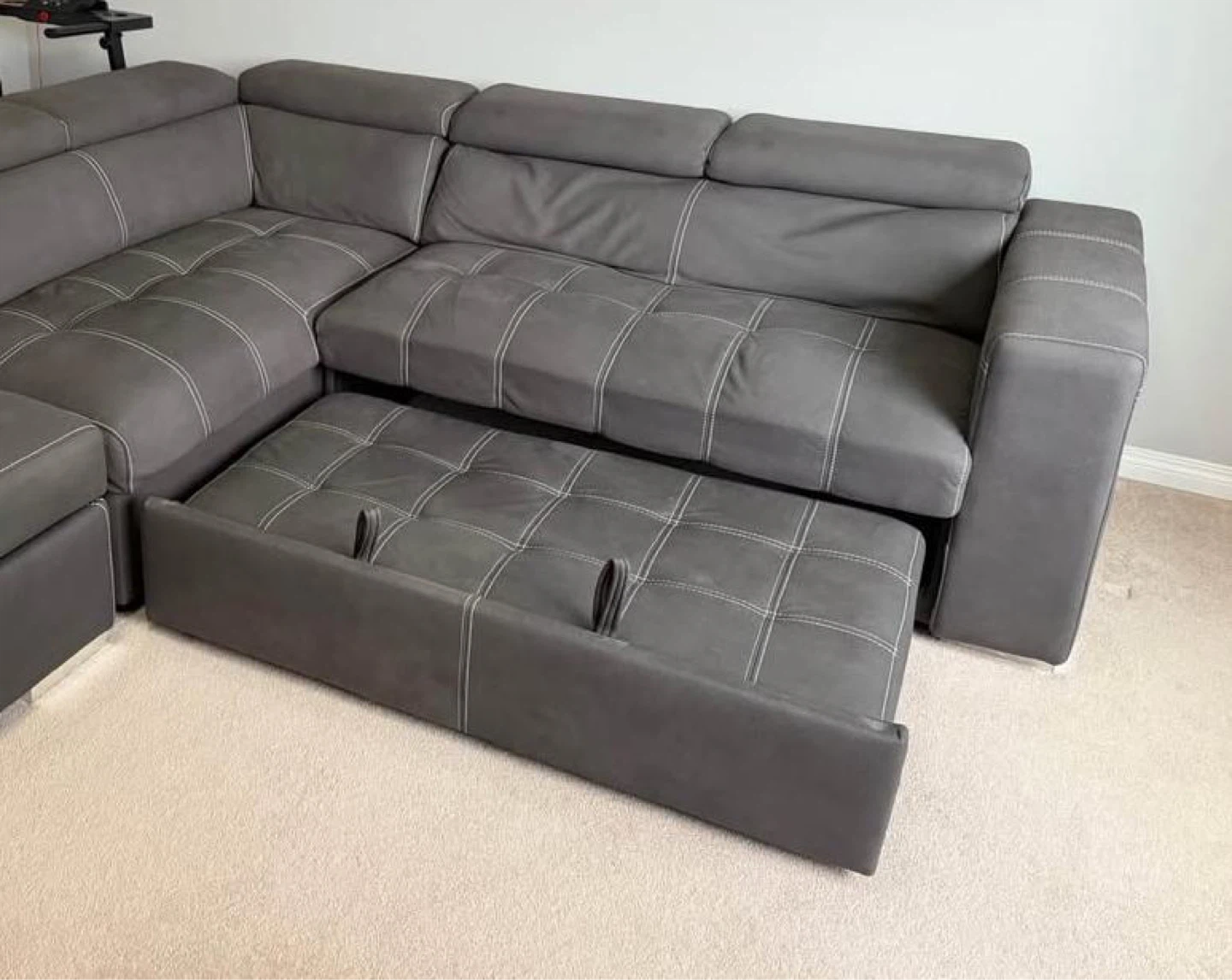Sectional sofa with pullout bed - Moving Sale - photo 2