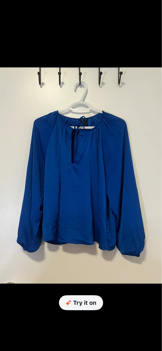 Lindex Blue Blouse - Size M