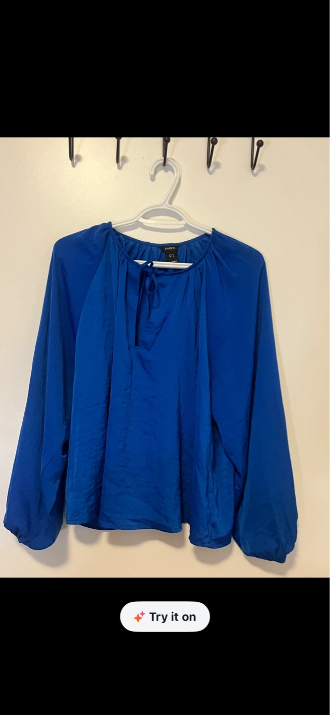 Lindex Blue Blouse - Size M - photo 2