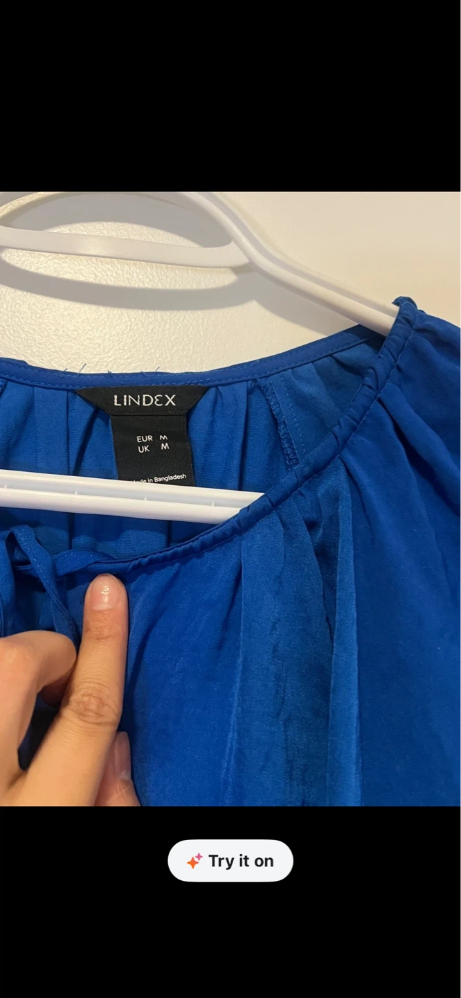 Lindex Blue Blouse - Size M - photo 3