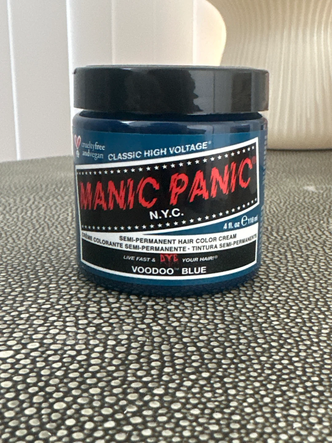 Manic Panic Voodoo Blue Semi-Permanent Hair Color Cream 4 oz