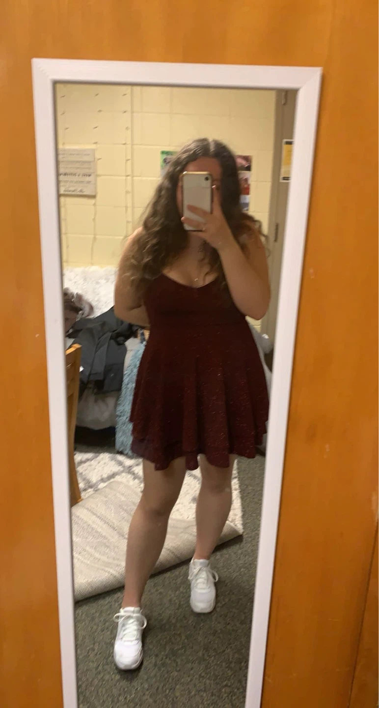 Sparkly Burgundy Dress - photo 5