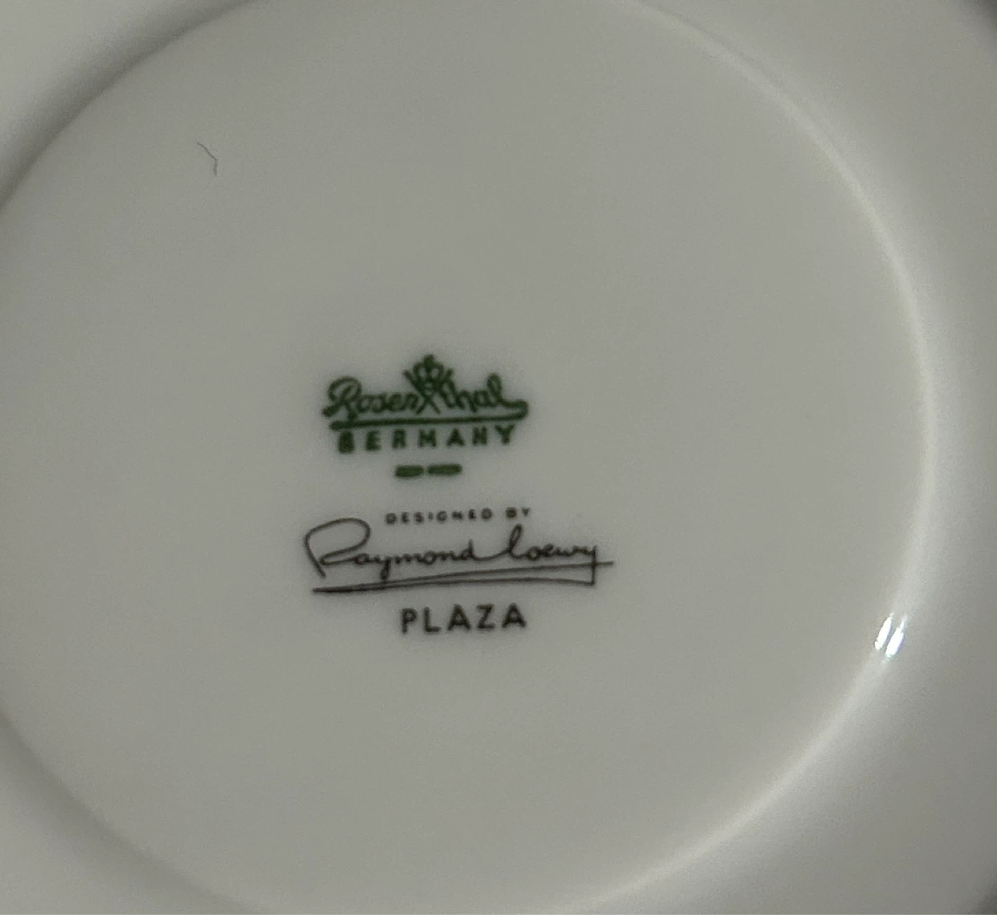 Rosenthal Plaza Saucer Designed by Raymond Loewy