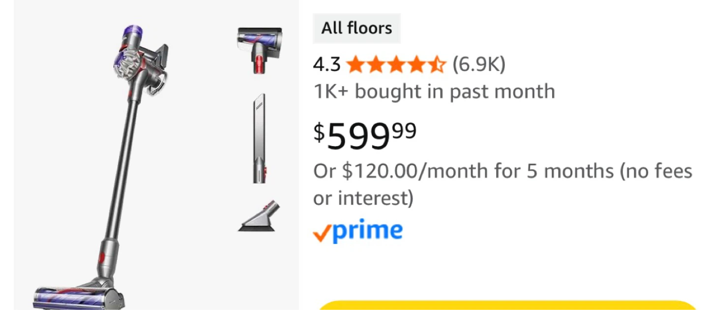 New in the box Dyson V8 Cordless Vacuum with warranty - photo 3