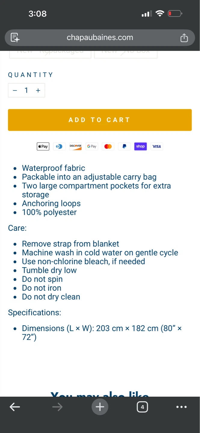 Columbia Oversized Outdoor Packable Blanket - photo 2