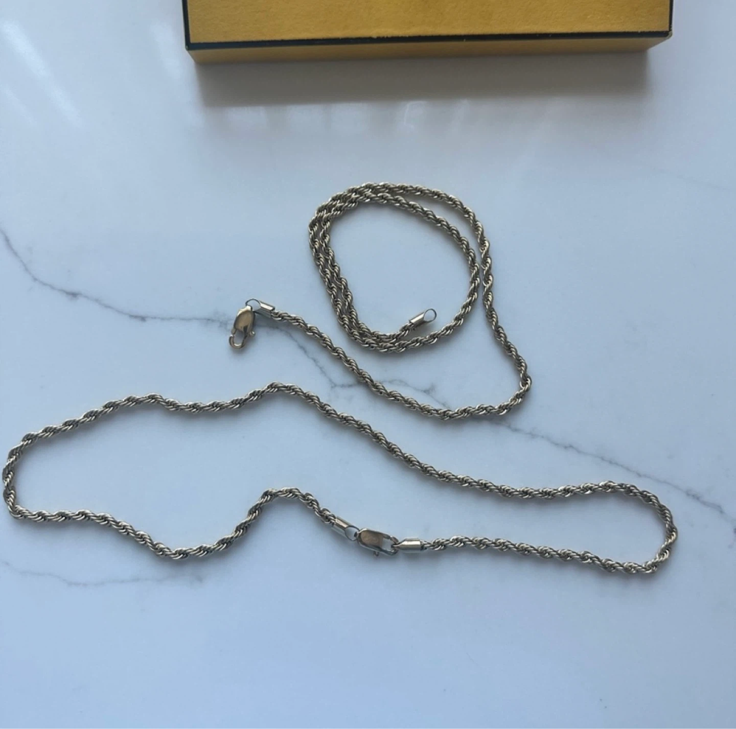 Gold Rope Chain Necklace