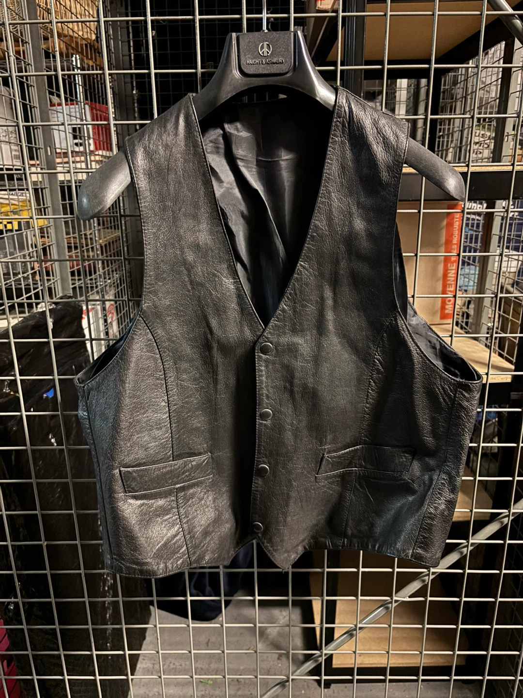 Black Leather Vest - photo 2