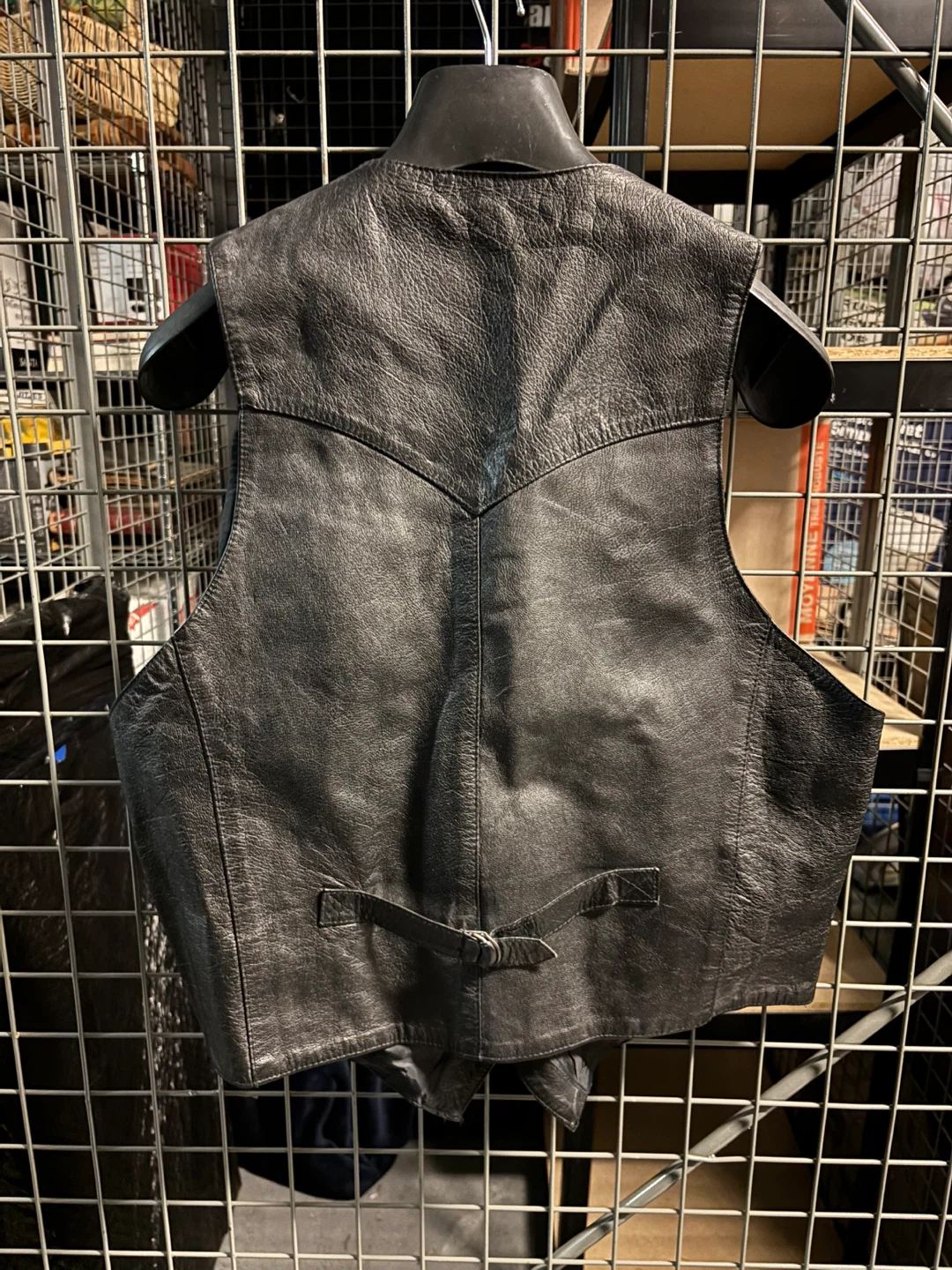 Black Leather Vest