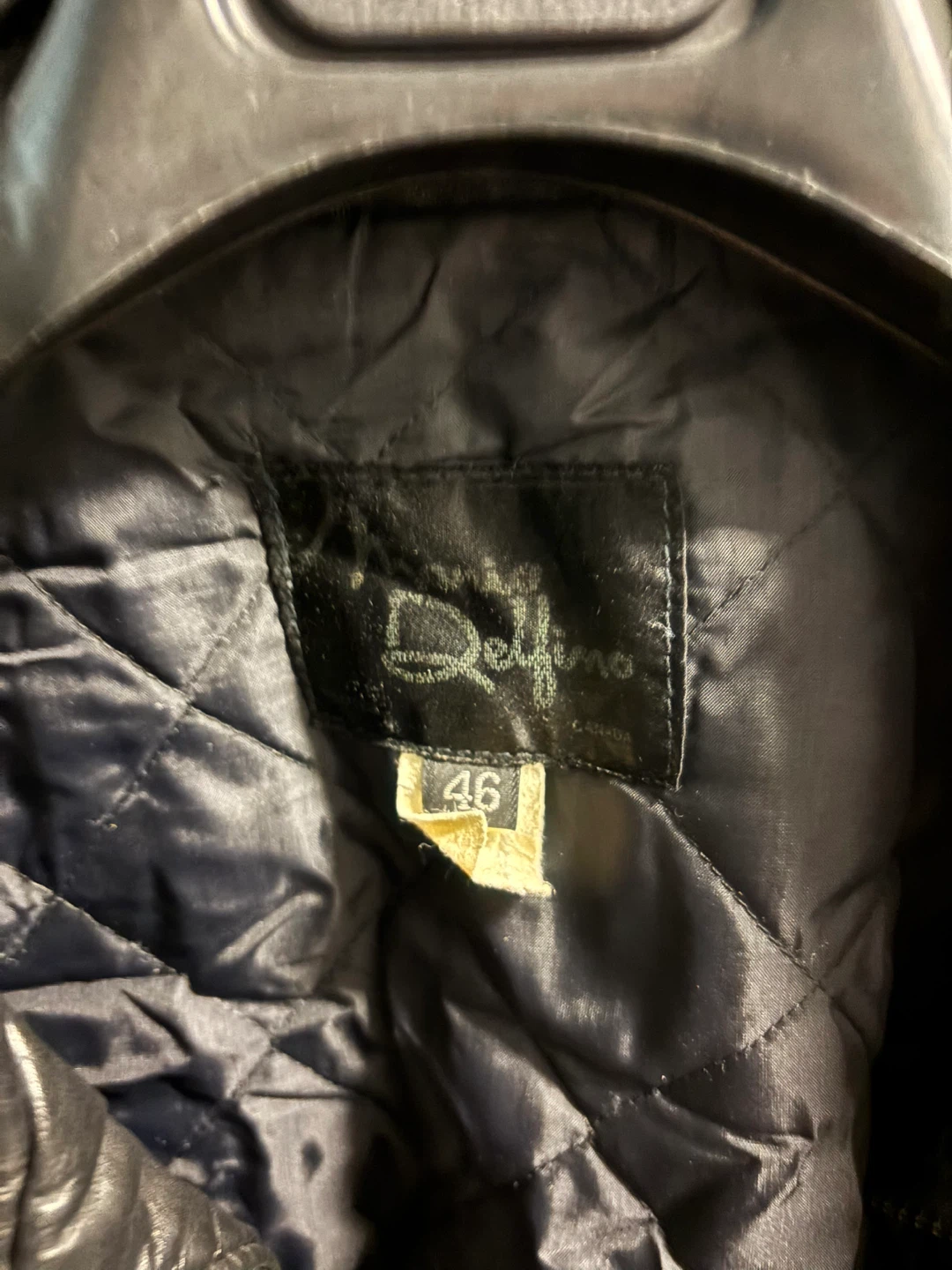Delfino Leather Jacket with Fringe - Size 46 - photo 3