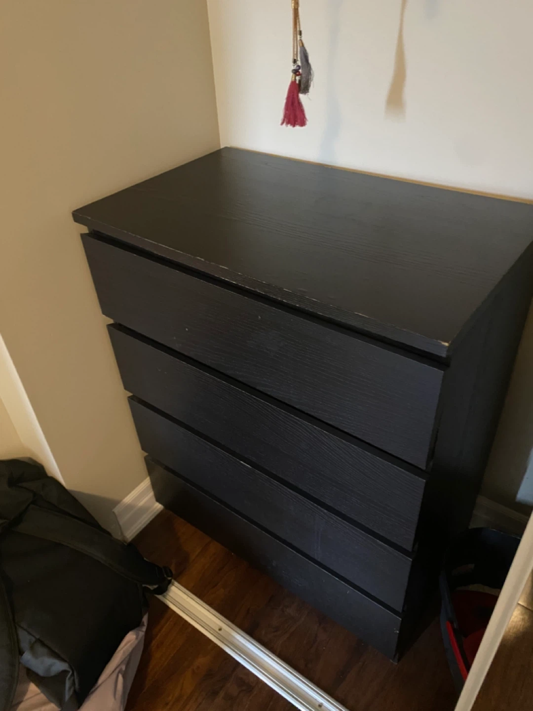 IKEA Black 4-drawer dresser