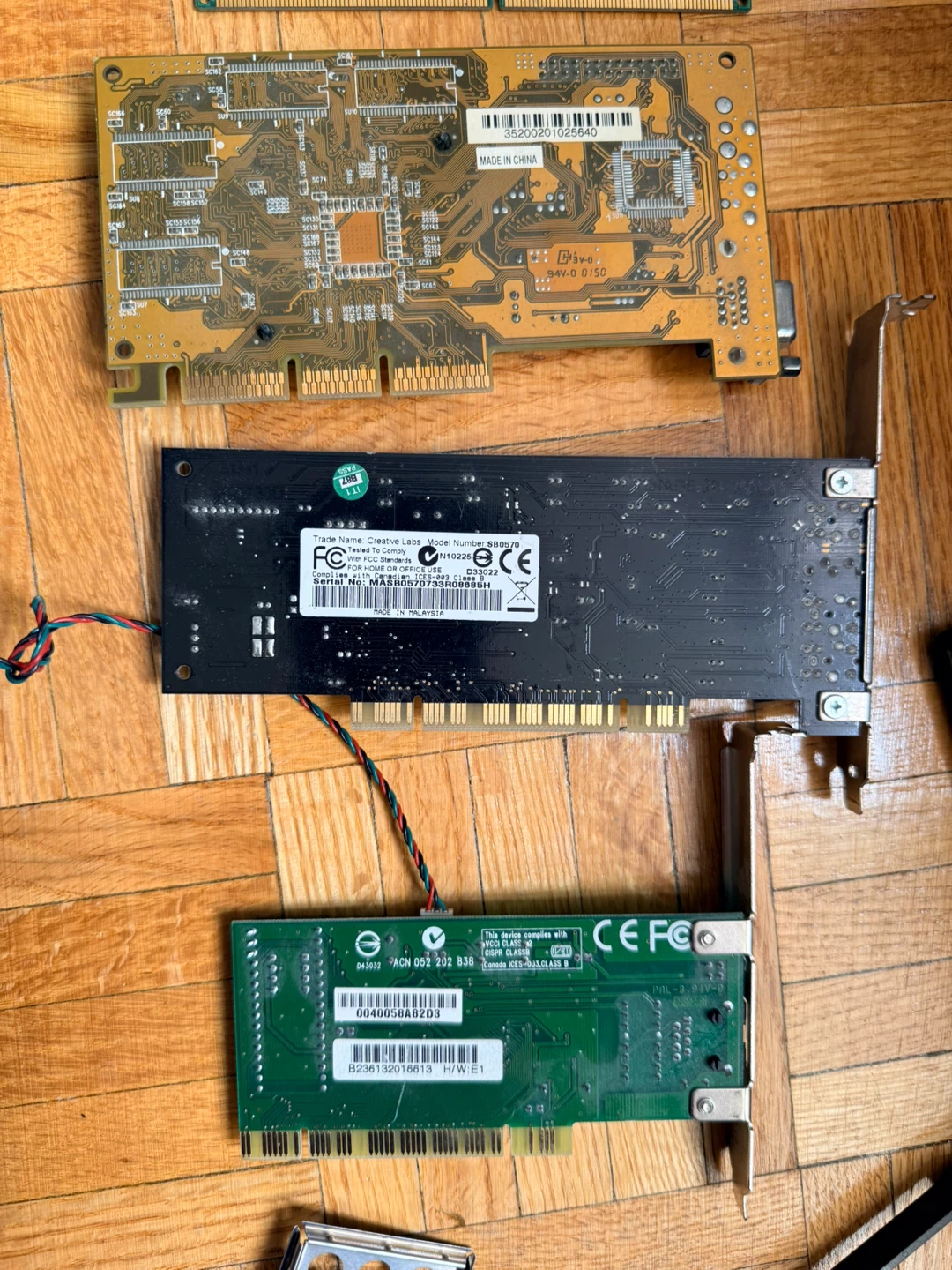 Assorted Computer Components: RAM, Sound Card, Motherboard - photo 3