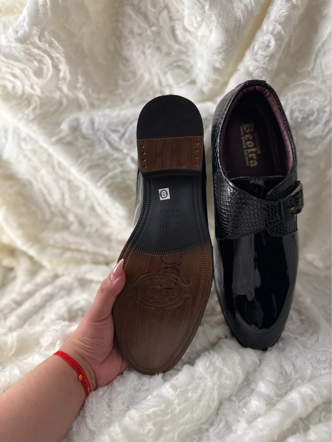 Brand new Black Leather Monk Strap Dress Shoes - photo 5