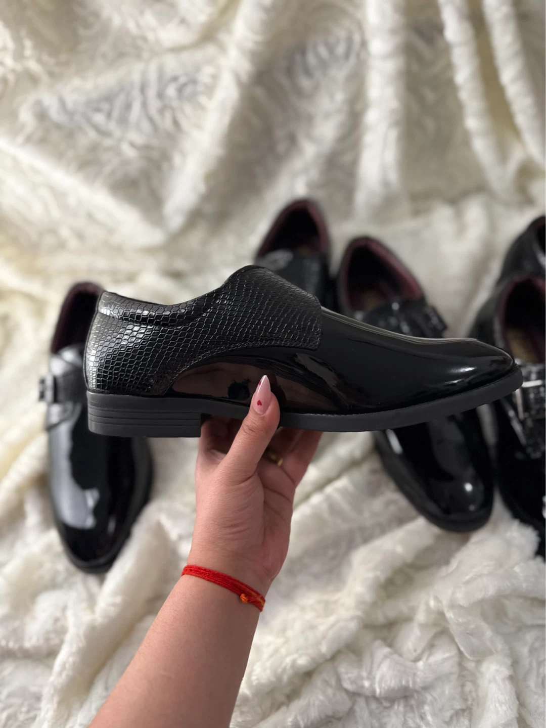 Brand new Black Leather Monk Strap Dress Shoes - photo 4