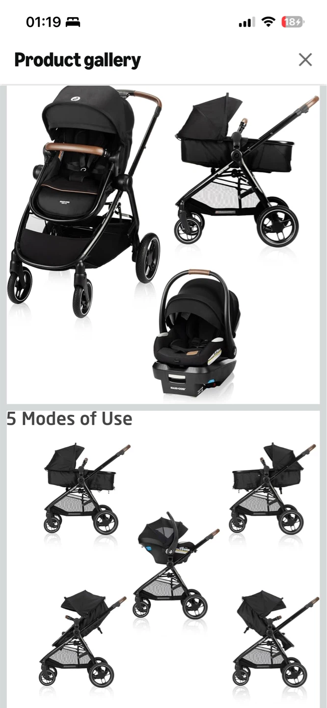 Maxi-Cosi Zelia Luxe 5-in-1 Travel System, Basalt Black - photo 4