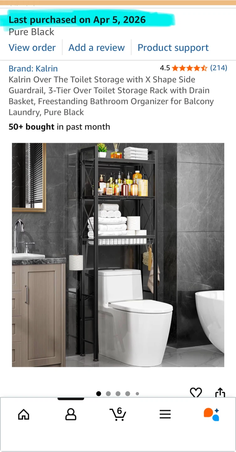 BRAND NEW / Over Toilet Storage Rack