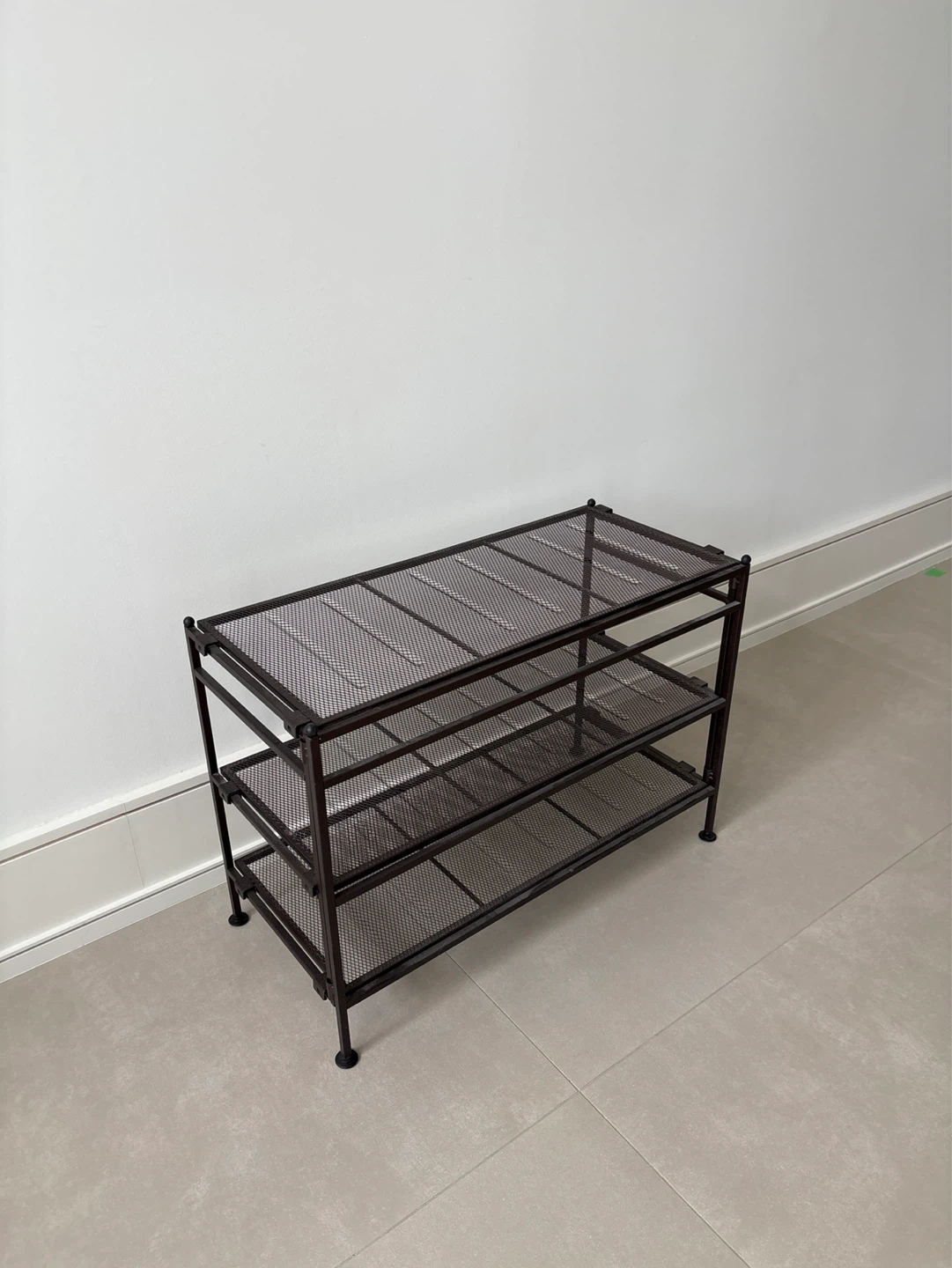 3-Tier Metal Mesh Shoe Rack - photo 3