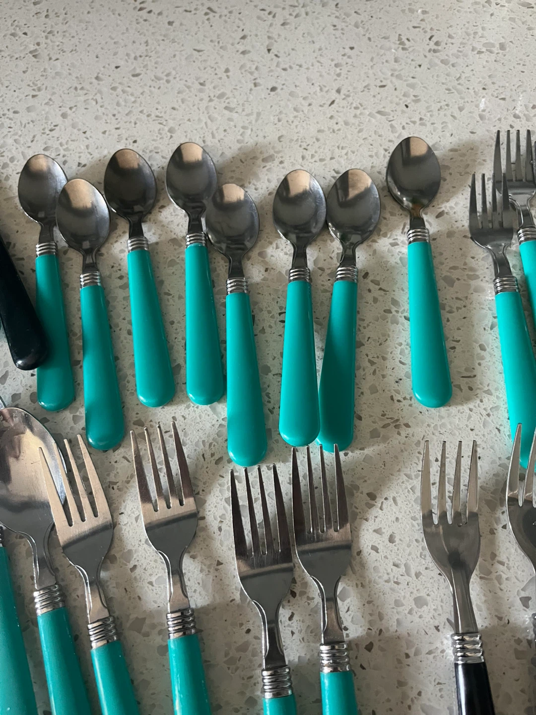 Set of 42Cutlery - Spoons, Forks, Knives multi colours - photo 4