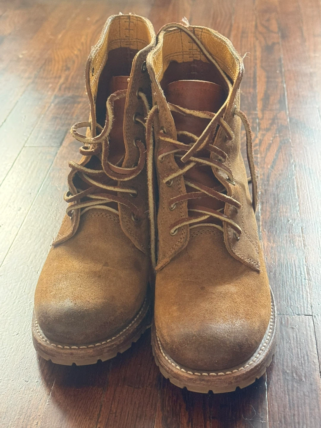 FRYE and Co Brown Frye Brown Nubuck/Suede Lace-Up Ankle Boots - photo 2