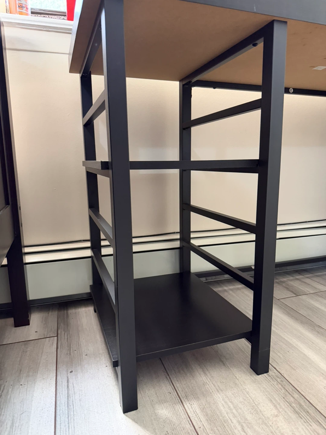 Black 3-Shelf Computer Desk - photo 3