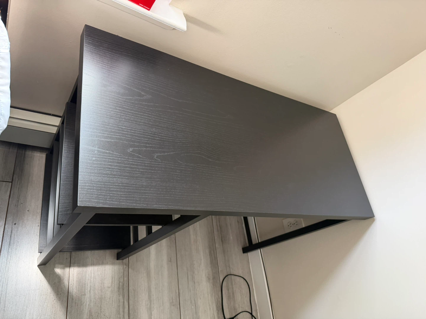 Black 3-Shelf Computer Desk - photo 2