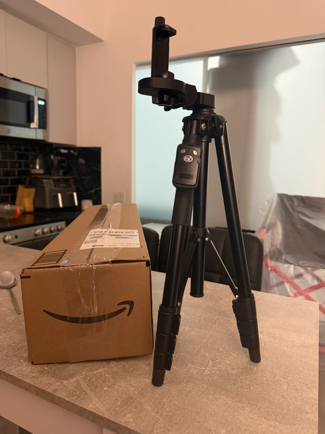 Black Tripod with Phone Mount