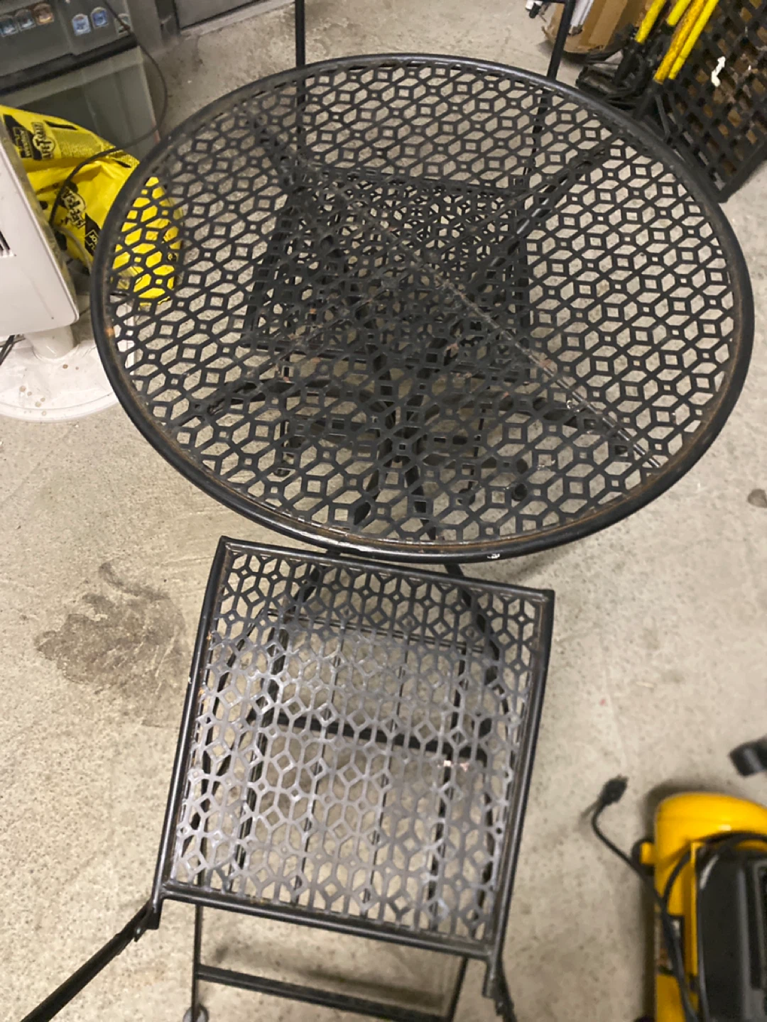 Patio table and chair set