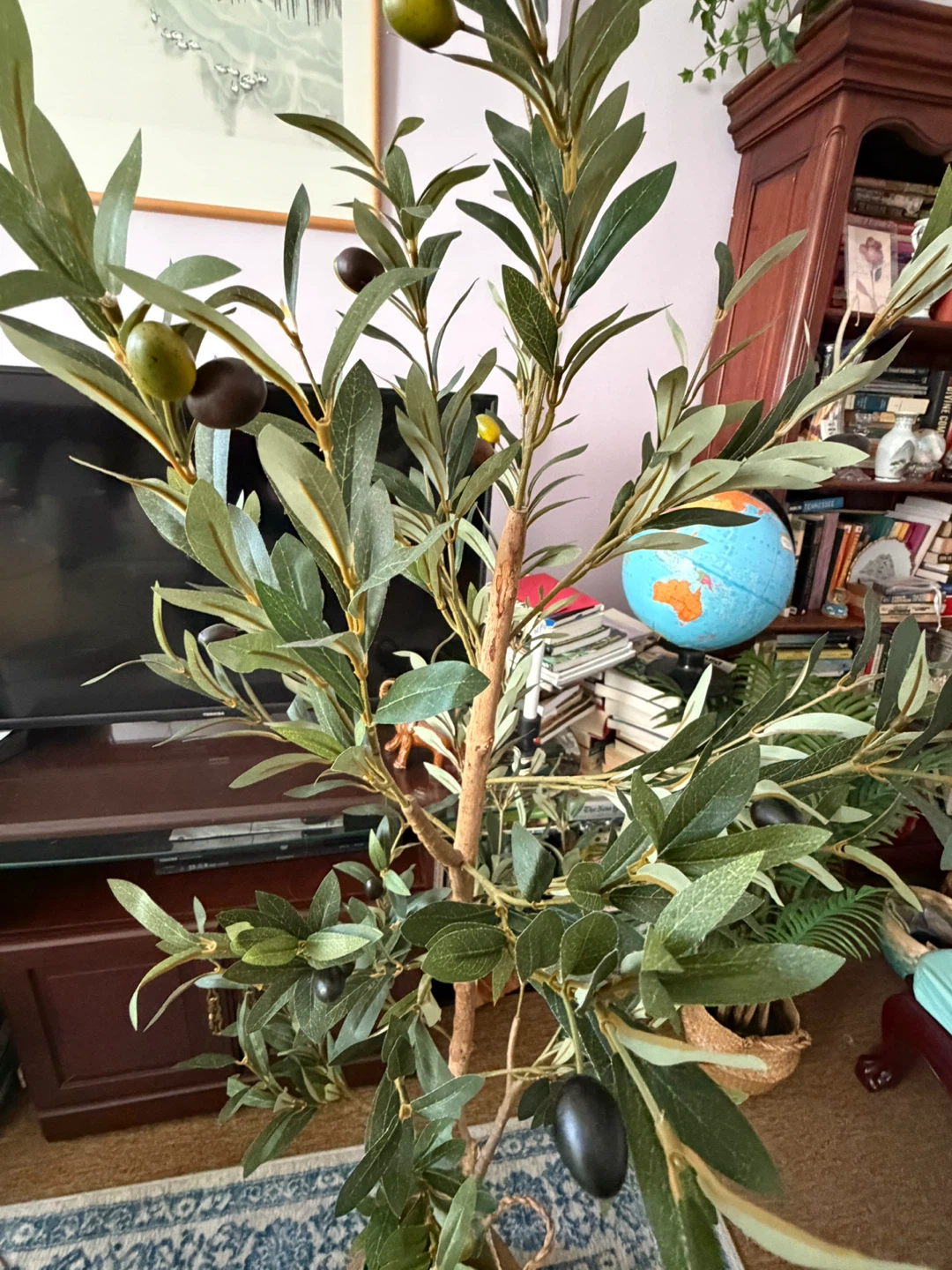 5ft Artificial Olive Tree in Basket Pot - photo 2