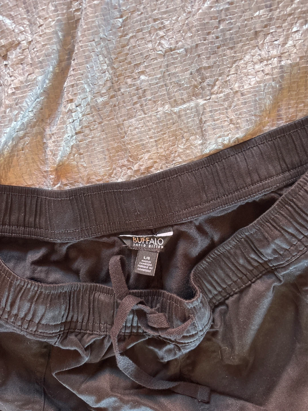 NWOT ladies Buffalo David Bitton Lounge Shorts - Black - Large - photo 2