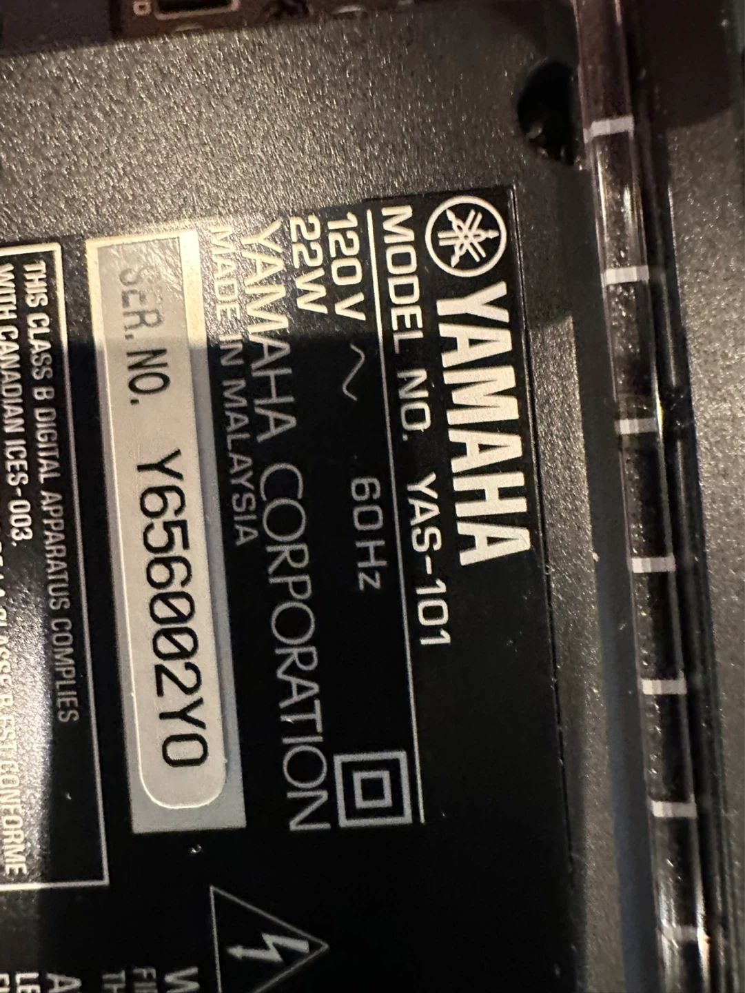 Yamaha YAS-101 Soundbar - photo 4