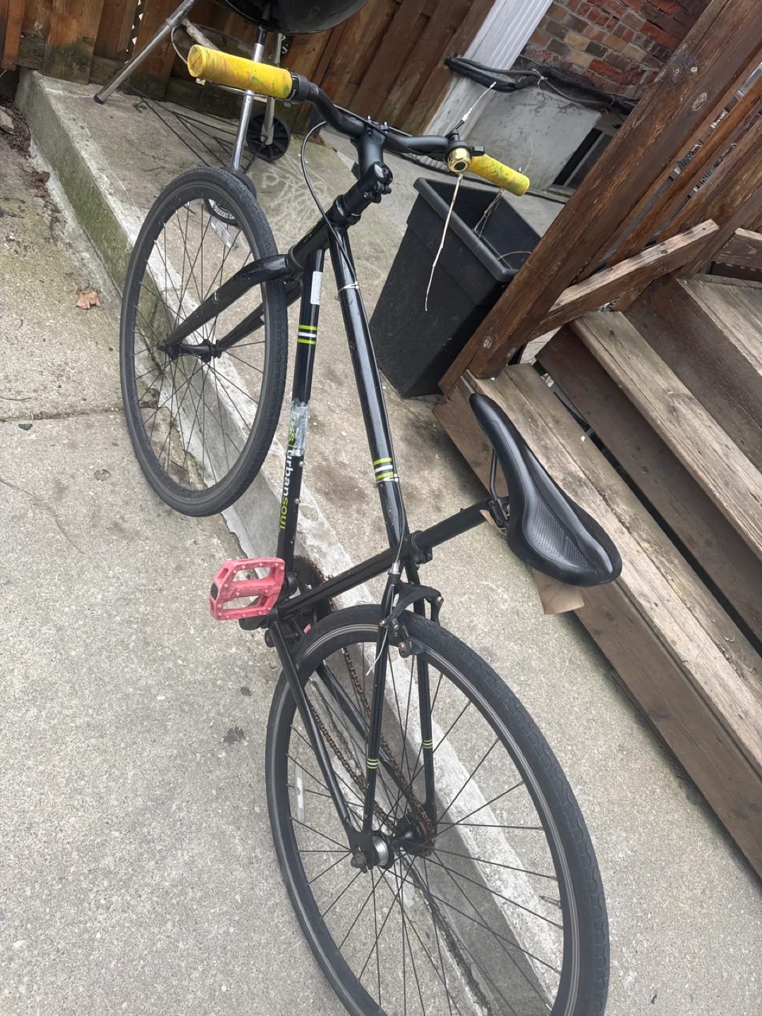 Black Urban Trail Bike