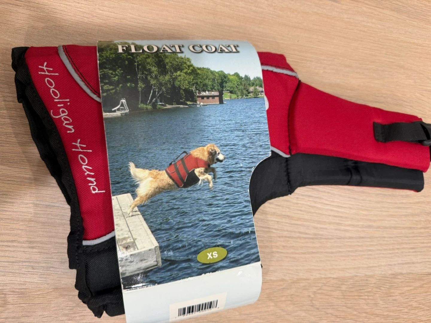 Hooligan Hound Float Coat - Red/Black - Size XS