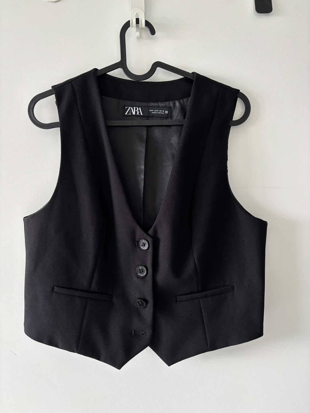ZARA Black Vest Size M