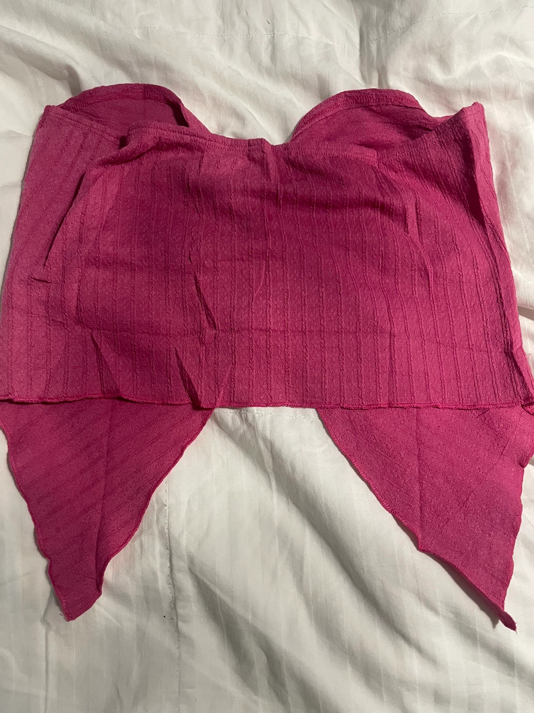 NEW! Pink Twist Front Bandeau Crop Top - photo 3