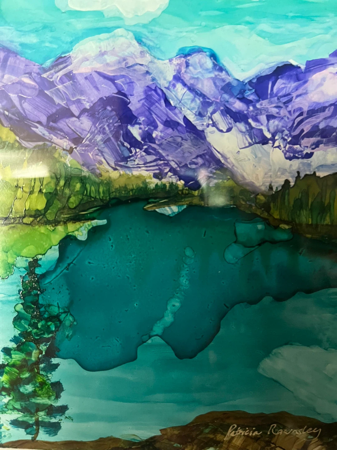 Art- Original Art- Alcohol Ink Painting by Calgary Artist - photo 3