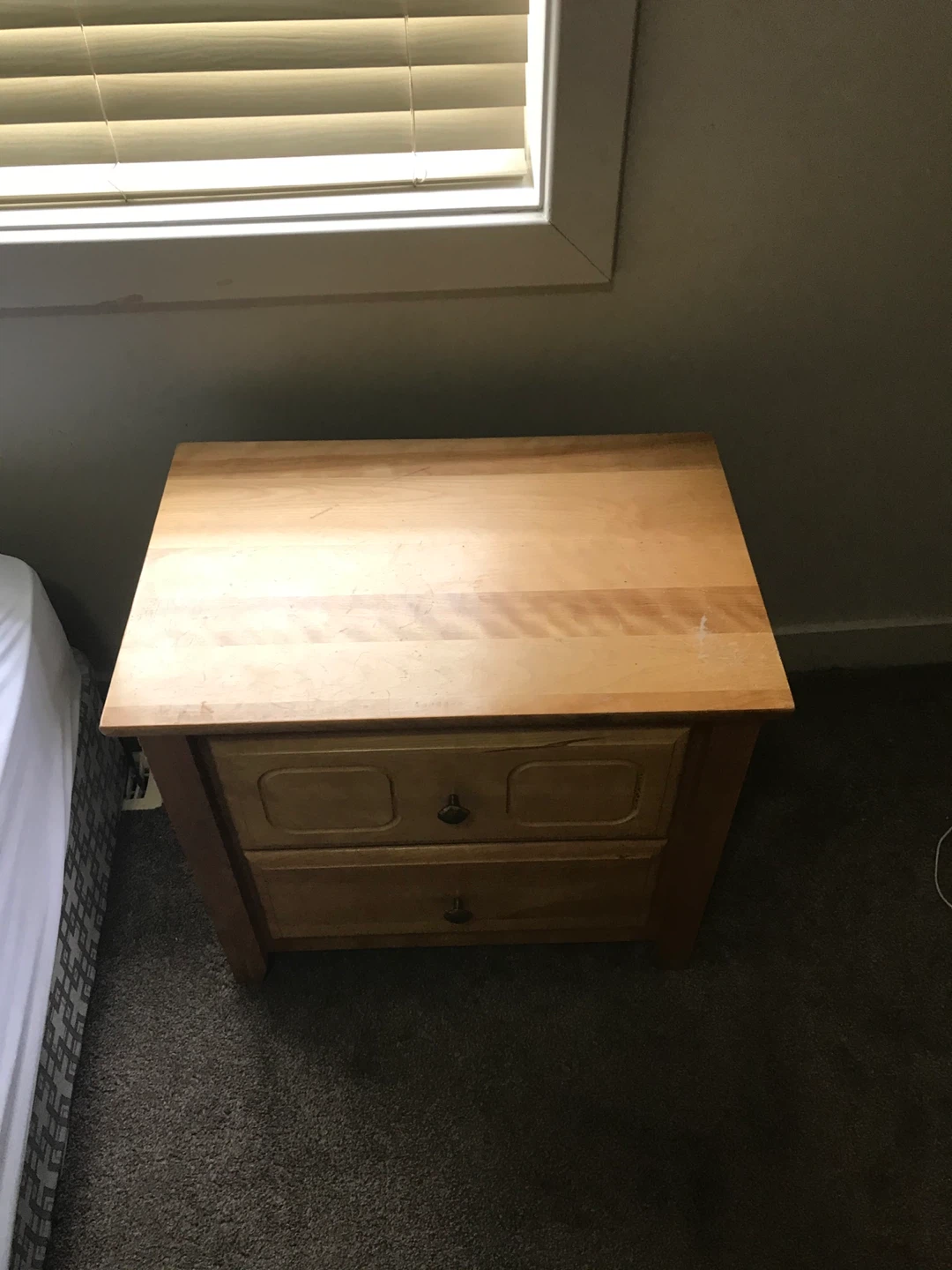 Wooden Dresser and Mirror Set - photo 3