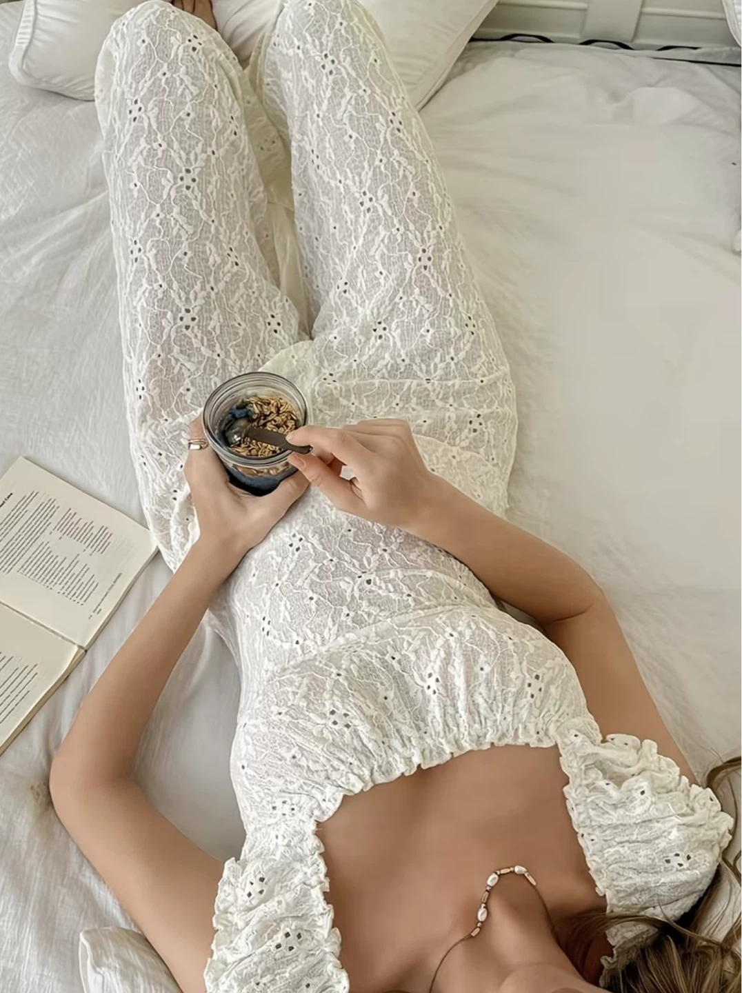 New White Pajama Set