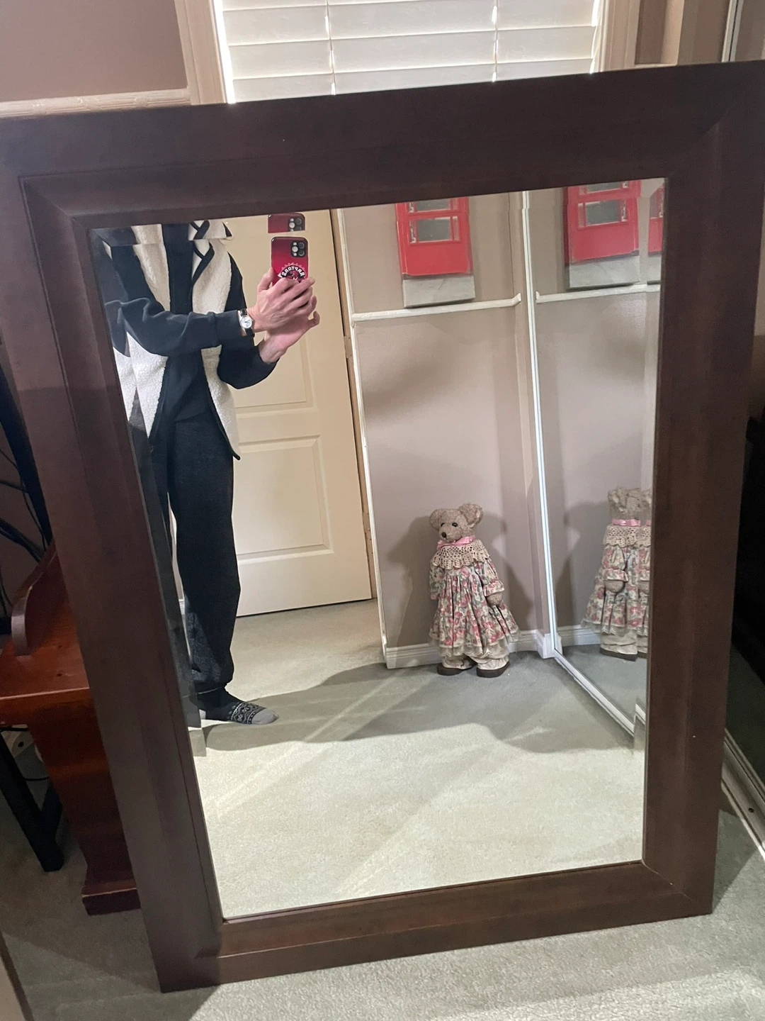 Dark Wood Framed Mirrors