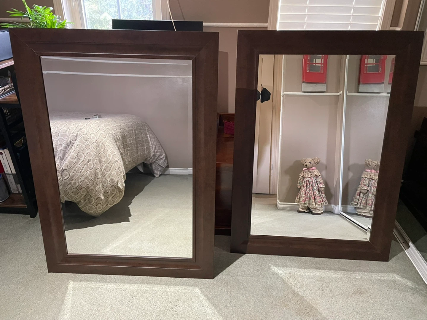 Dark Wood Framed Mirrors - photo 2