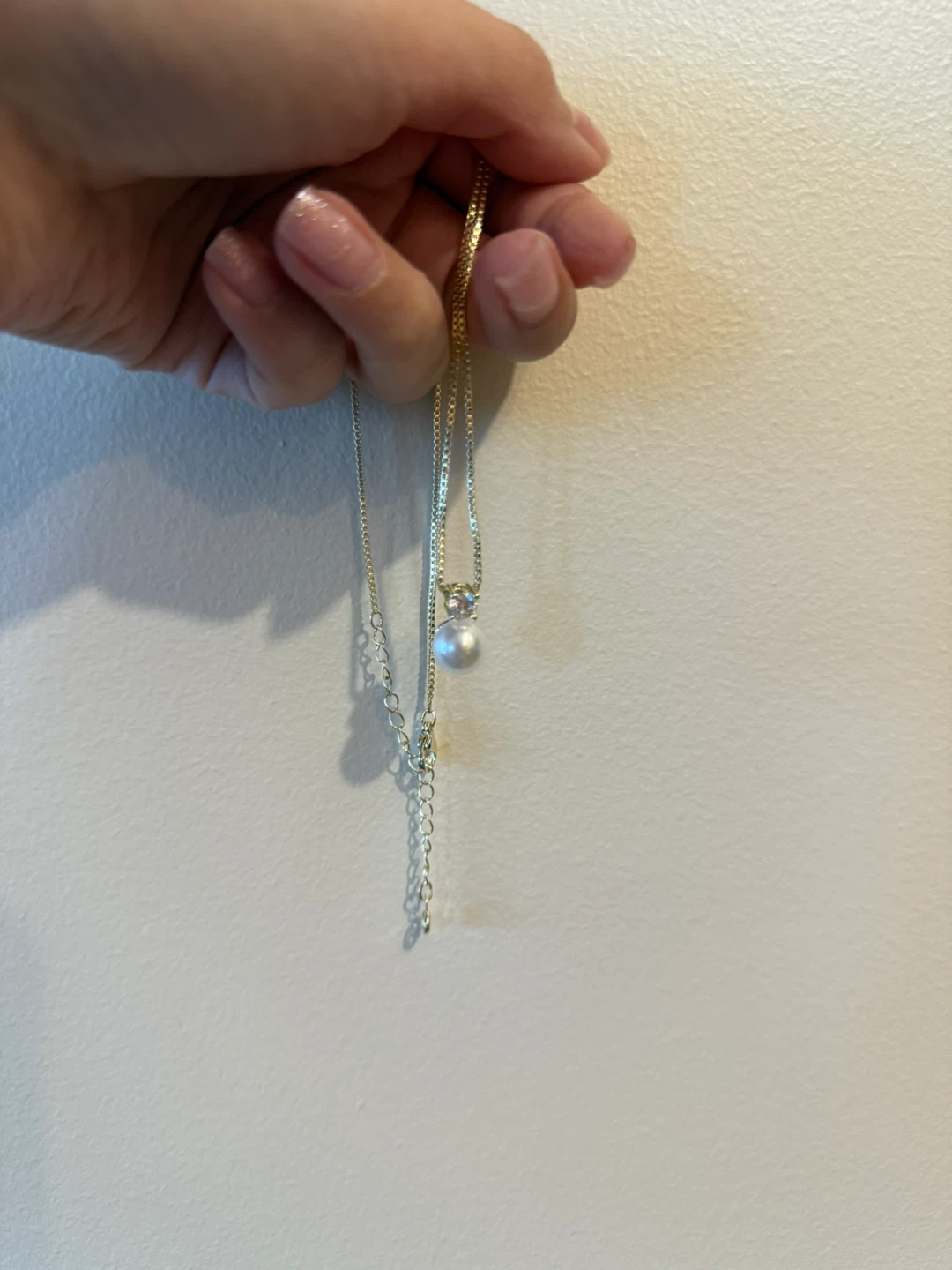 Pearl Pendant Necklace with Accent stone - photo 3