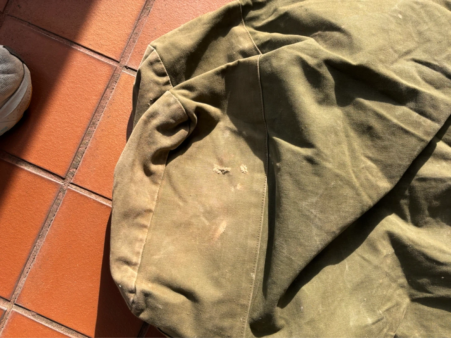 Vintage Olive Green Duffel Bag - photo 5