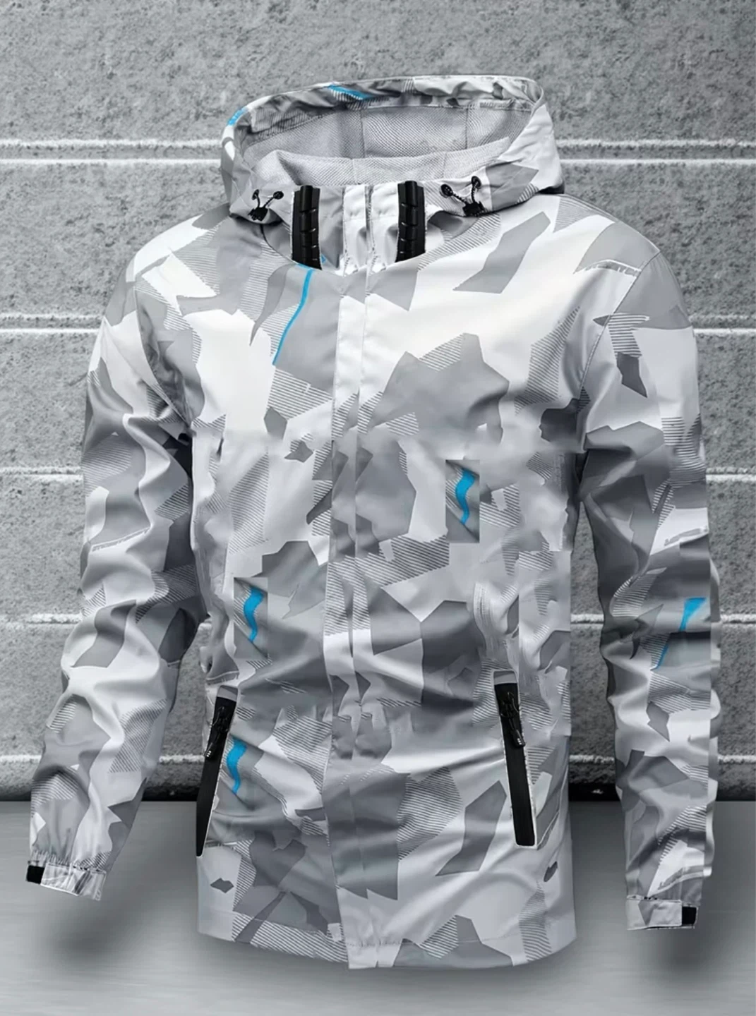 New Men's Camo Hooded Jacket