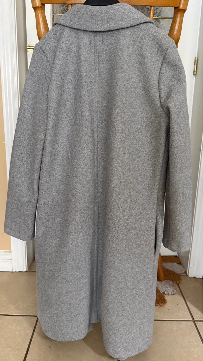 ZARA Grey Lapel Coat - Size M - photo 3
