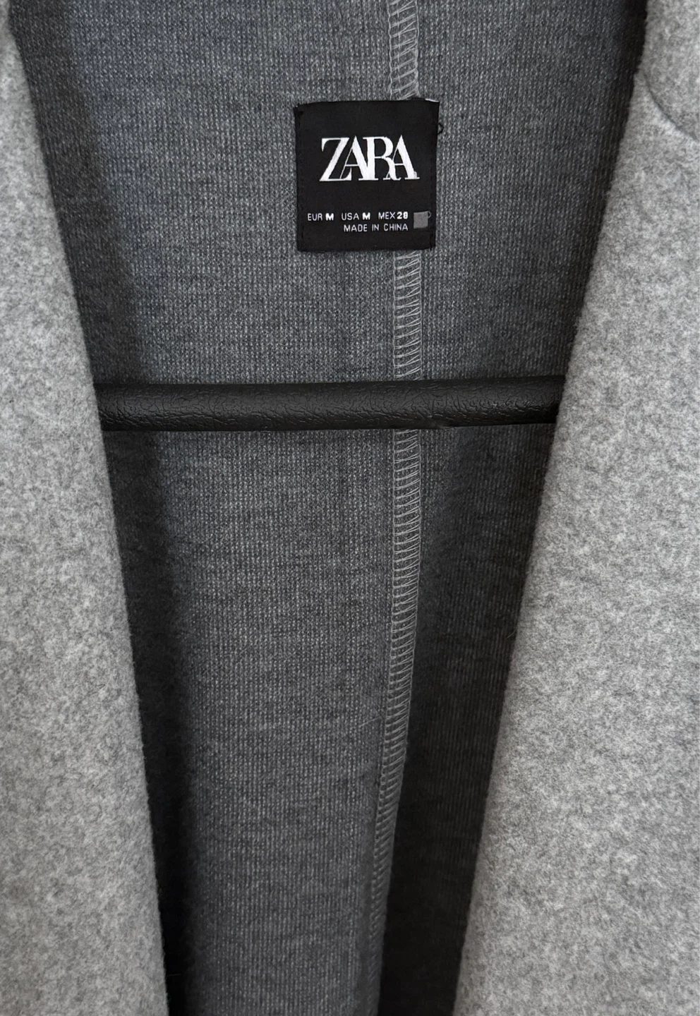 ZARA Grey Lapel Coat - Size M - photo 4