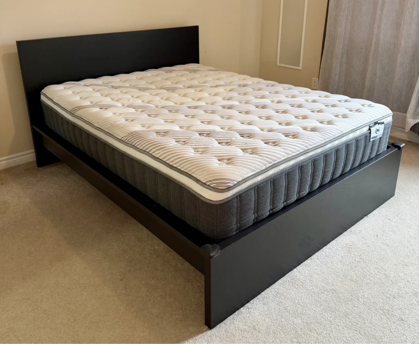 IKEA Bed with SERTA Mattress (QUEEN) - photo 2
