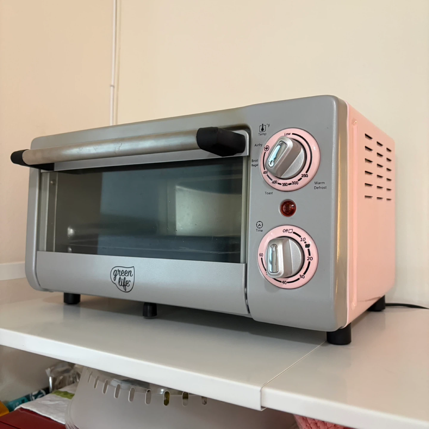 GreenLife Toaster Oven & Air Fryer - Pink