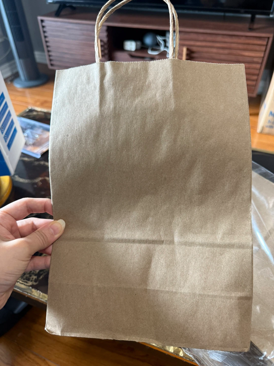 Brown Paper Gift Bag with Handles