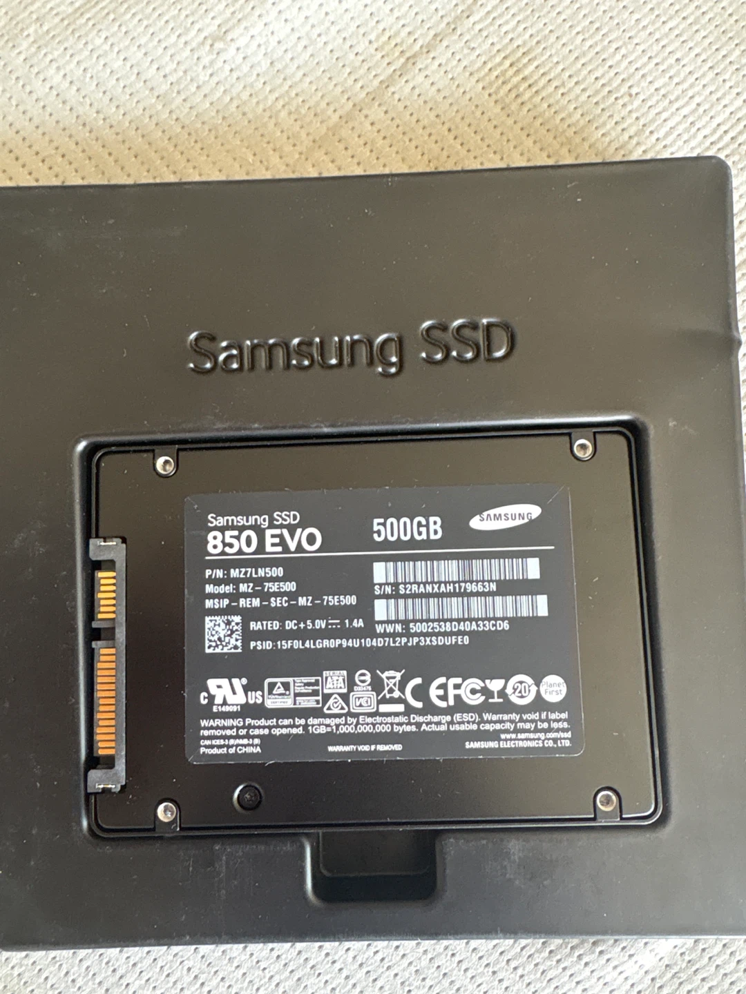 Samsung 850 EVO 500GB Solid State Drive - photo 3